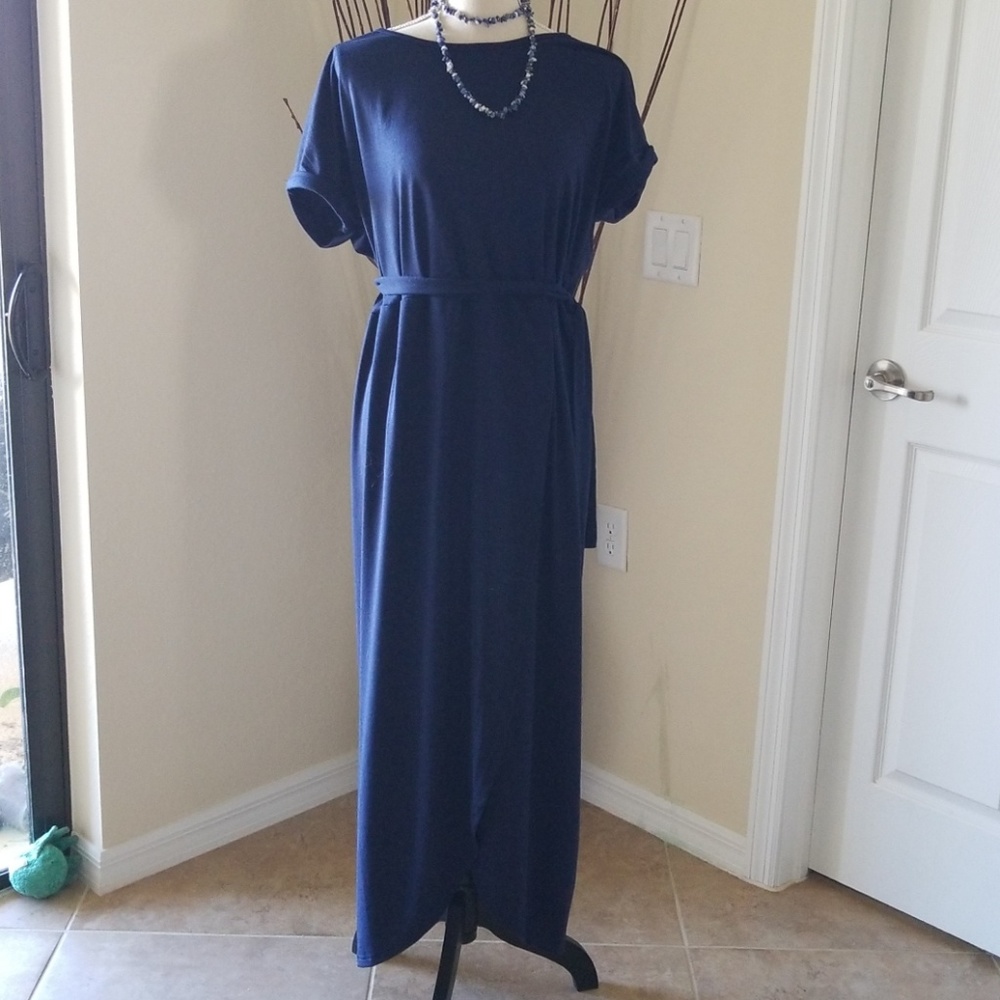 Navy maxi dress